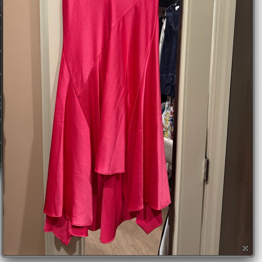 Alice + Olivia  Rosa Asymmetric Slip Skirt - Picture 6 of 8